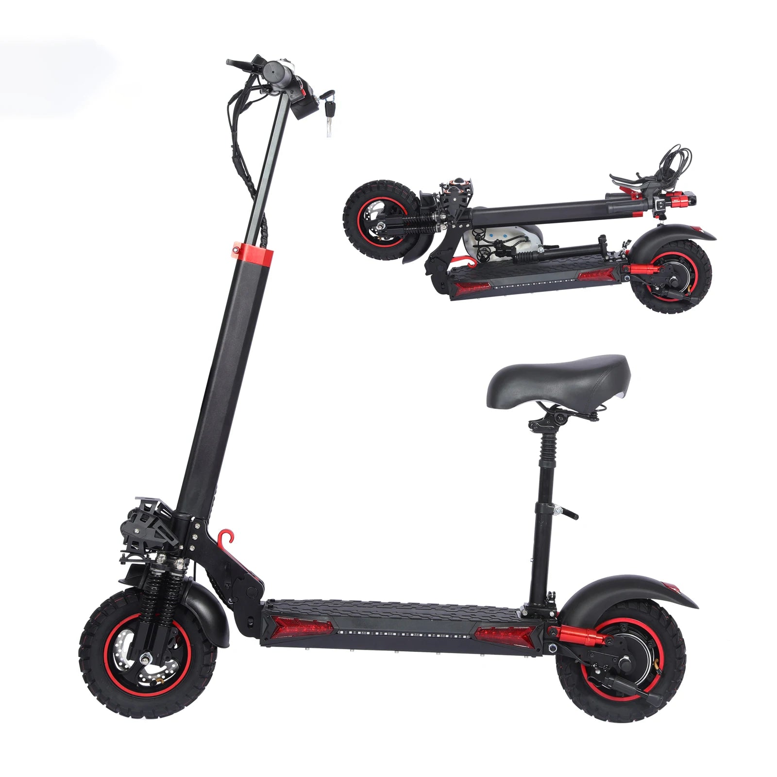 J11PLUS/J11MAX/J01 1200/800W Off-Road Electric Scooter with Seat, 1-Year Quality Guarantee Foldable Commuting E-Scooter