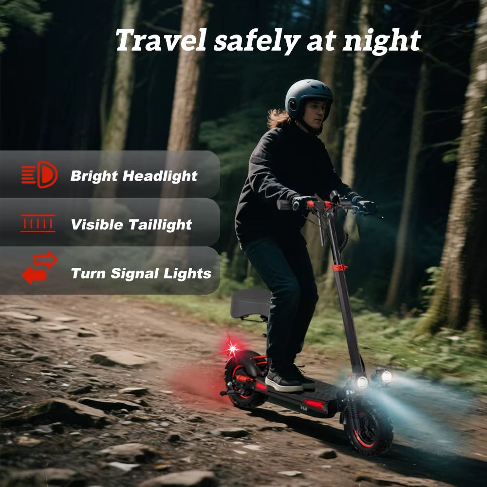 J11PLUS/J11MAX/J01 1200/800W Off-Road Electric Scooter with Seat, 1-Year Quality Guarantee Foldable Commuting E-Scooter