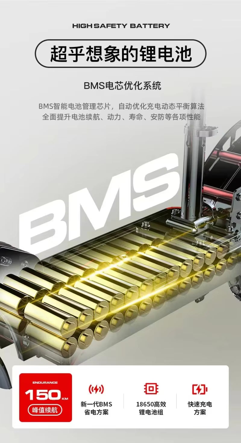 Foldable Electric Scooter 1000W Motor 28.6AH Dattery Urban 10-Inch Tire Mountain Electric Scooter Off-Road Electric Scooter