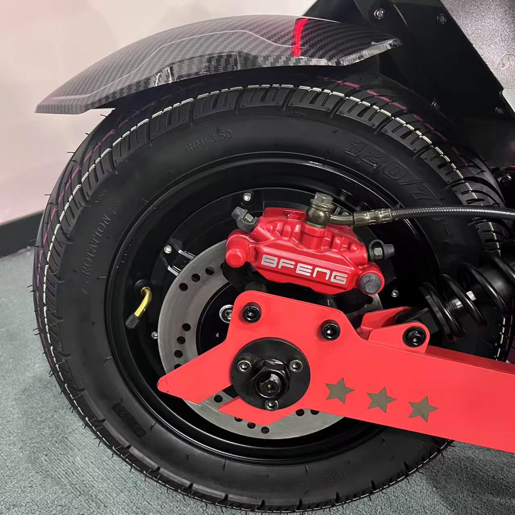 NFC Start 72V 15000W 150A 180A Fast Speed 110-140KMH 70-90MPH Electric Scooter 16 Inch Fat Tire E Scooters with Steering Damper