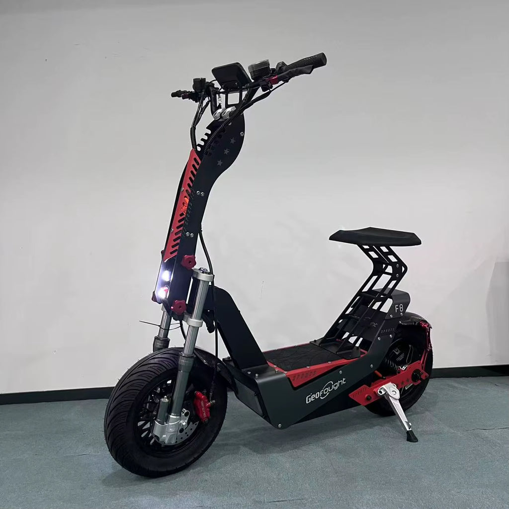 NFC Start 72V 15000W 150A 180A Fast Speed 110-140KMH 70-90MPH Electric Scooter 16 Inch Fat Tire E Scooters with Steering Damper