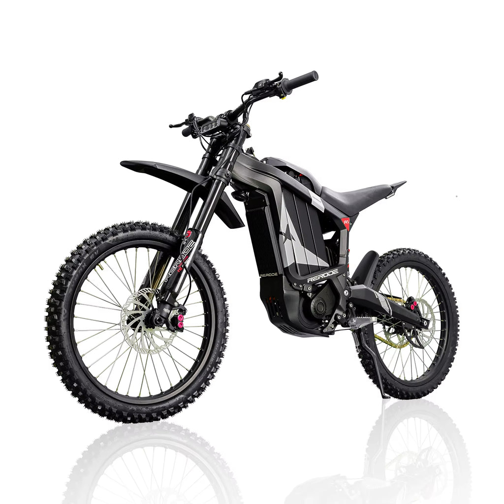 HEZZO 8000W Electric Dirt Bike 72V 35Ah Electric Bike Middrive Rerode R1 Ebike off Road E Moto 53MPH 75 Miles Long Range 440NM