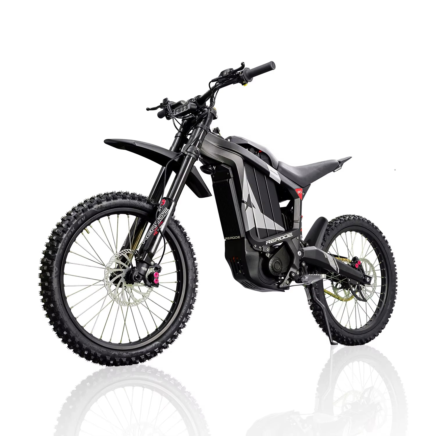 HEZZO 8000W Electric Dirt Bike 72V 35Ah Electric Bike Middrive Rerode R1 Ebike off Road E Moto 53MPH 75 Miles Long Range 440NM