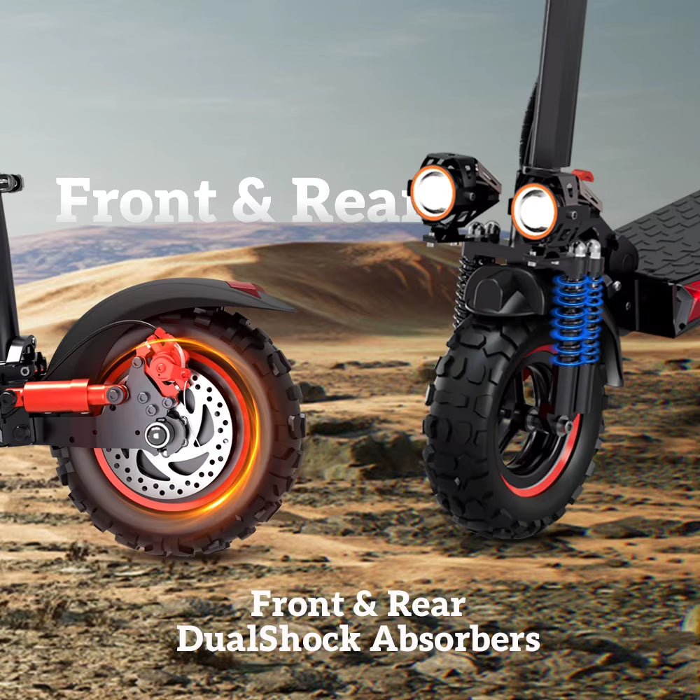 J11PLUS/J11MAX/J01 1200/800W Off-Road Electric Scooter with Seat, 1-Year Quality Guarantee Foldable Commuting E-Scooter