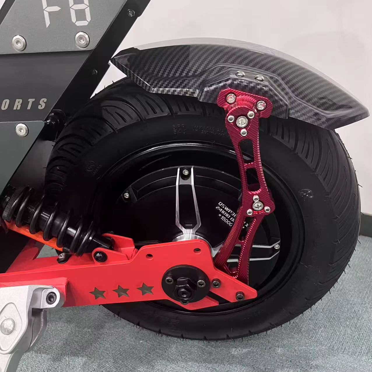 NFC Start 72V 15000W 150A 180A Fast Speed 110-140KMH 70-90MPH Electric Scooter 16 Inch Fat Tire E Scooters with Steering Damper