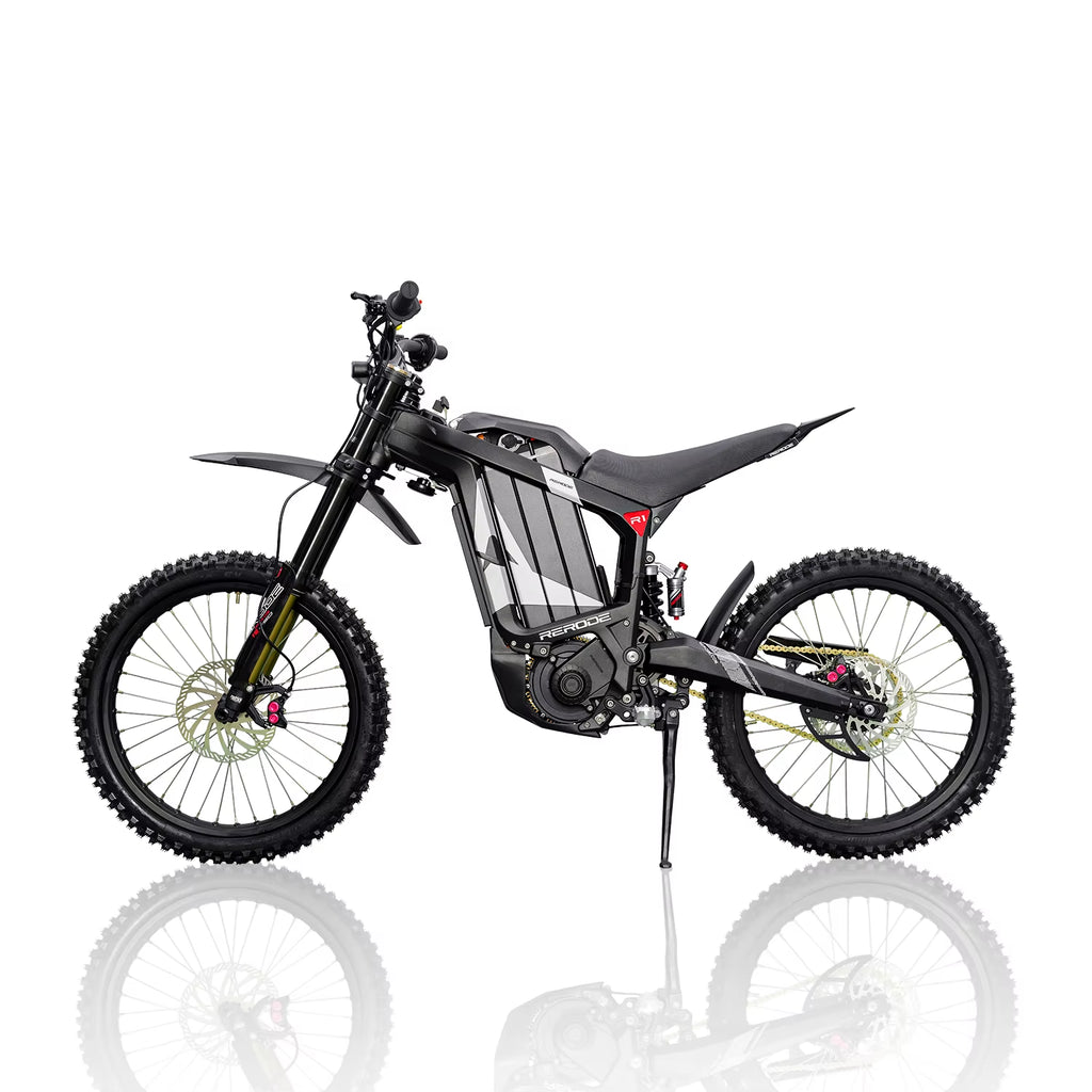 HEZZO 8000W Electric Dirt Bike 72V 35Ah Electric Bike Middrive Rerode R1 Ebike off Road E Moto 53MPH 75 Miles Long Range 440NM