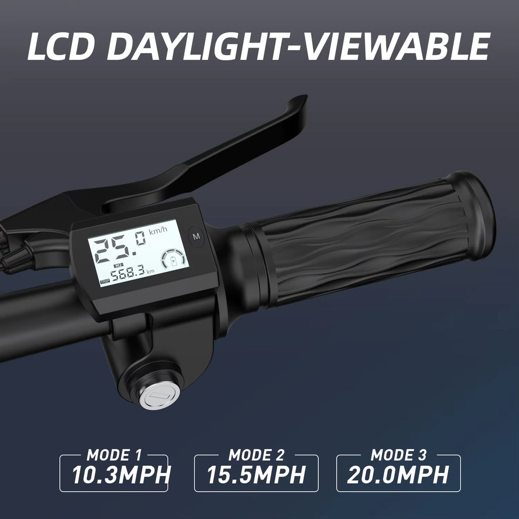 Electric Scooter for Adults, 500W Peak Motor, 48V 17.5Ah Battery,300Lbs Max Load,Foldable Commuting Scooter with Adjustable Seat