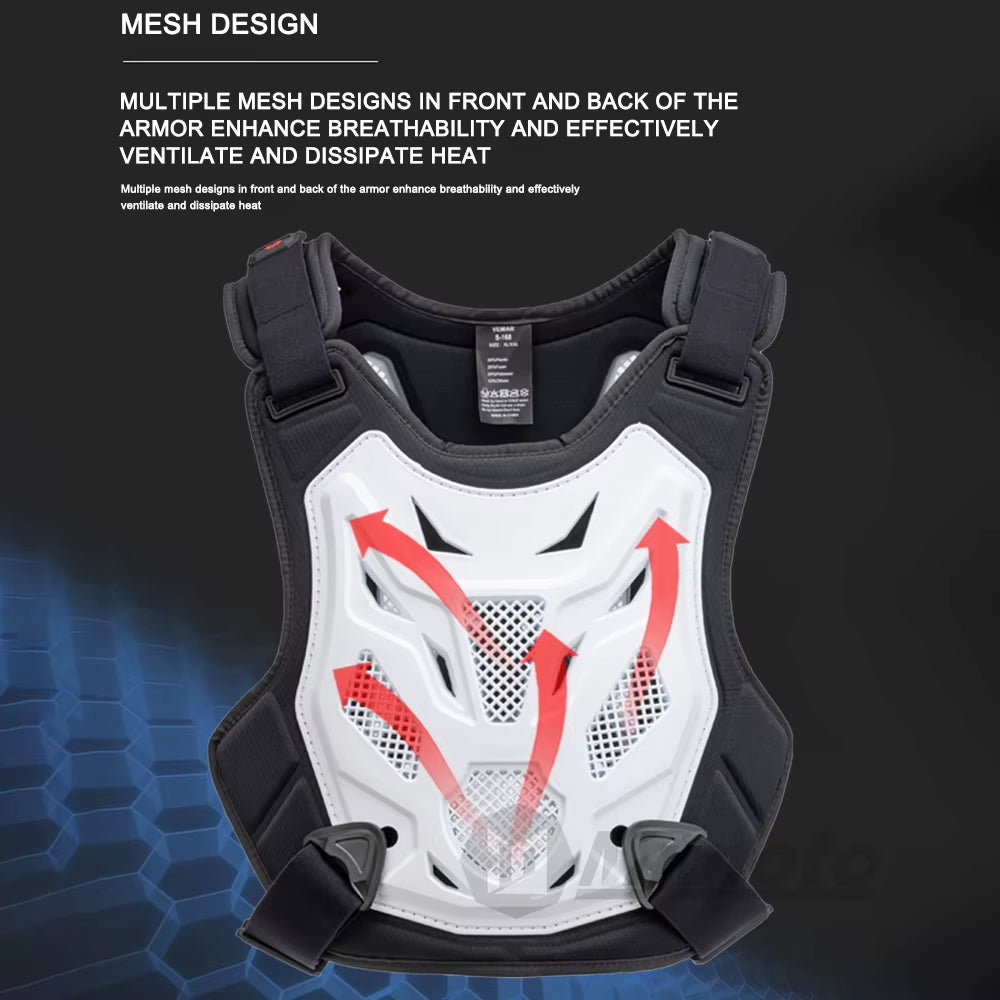 Men'S Motorcycle Riding Armor Vest Off-Road Racing Armor Vest Anti-Collision Motocross Protection Vest Dirt Bike Protection Vest