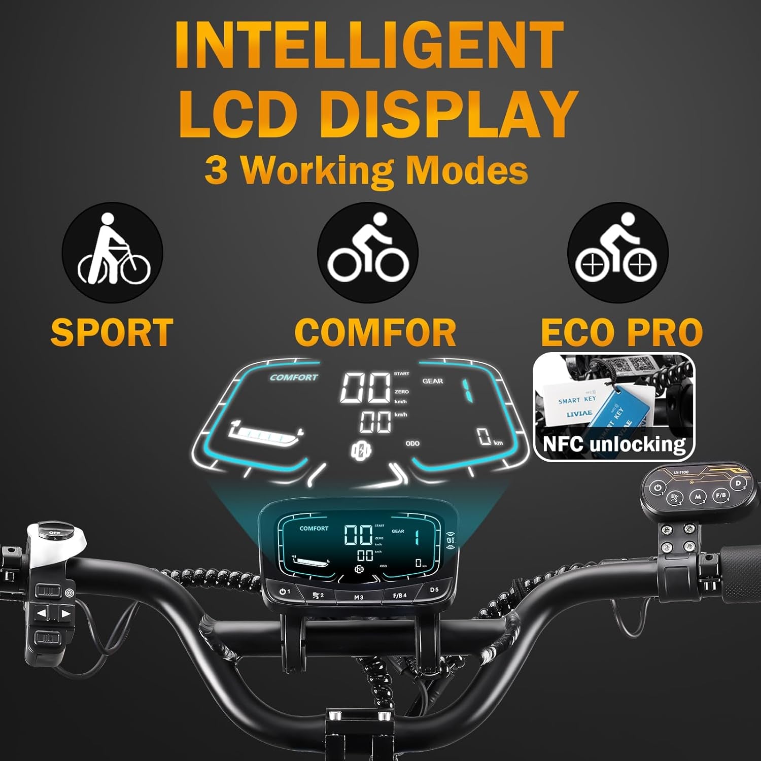 T90 Pro 72V10000W Electric Scooter for Adults, Dual Motor, 68 MPH Max Speed, Removable Battery, 14" Off-Road Tires, Music Light, Waterproof, 65 Mile Range, Fast E-Scooter