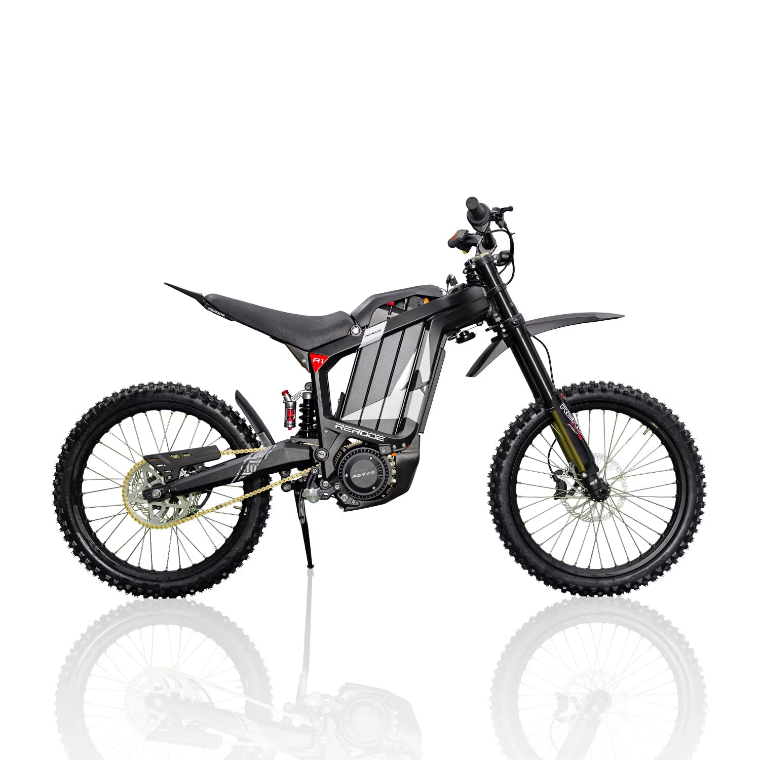 HEZZO 8000W Electric Dirt Bike 72V 35Ah Electric Bike Middrive Rerode R1 Ebike off Road E Moto 53MPH 75 Miles Long Range 440NM